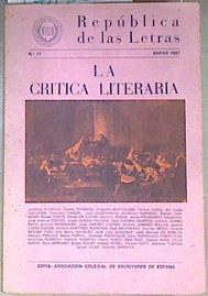 La crítica literaria | 171860 | Soler (dir), Andrés