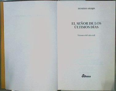 El señor de los últimos días: visiones del año mil | 153229 | Aridjis, Homero