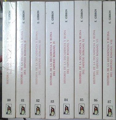 Historia de la decadencia y ruina del Imperio Romano Obra completa 8 tomos | 128034 | Gibbon, Edward