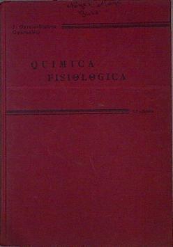 Quimica Fisiológica Tomo I Sexta ed Reimpresion 1965 | 145062 | Oyarzabal, J Garcia Blanco