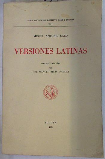 Versiones latinas | 129675 | Caro, MIguel Antonio