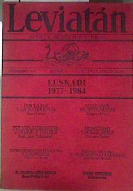 Leviatán Revista de hechos e ideas Euskadi 1977-1984 | 187096 | VVAA