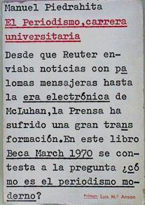 El Periodismo, Carrera Universitaria | 59188 | Piedrahita Manuel