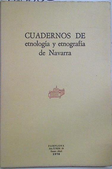 Cuadernos de etnología y etnografía de Navarra Nº 28 | 128603 | V.A.