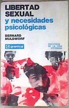 Libertad sexual y necesidades psicológicas | 185254 | BERNARD MULDWORF
