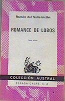 Romance de lobos 4 Edición | 168782 | Ramón del  Valle Inclán