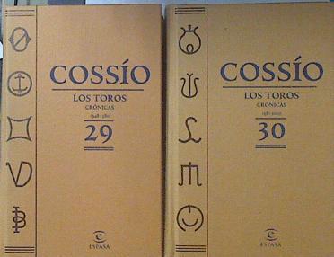 Cossio Los Toros. Obra completa 30 Tomos | 78879 | Cossio