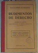 Rudimentos de derecho el derecho es la vida | 164926 | Ricardo Espejo de Hinojosa