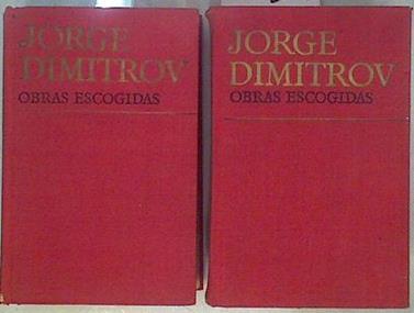 Jorge Dimitrov Obras escogidas 2 volumenes (Obra completa) | 146873 | Dimitrov, Jorge