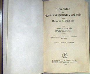 Elementos de Hidráulica general y aplicada con Motores hidráulicos | 173185 | Rubio Sanjuán, I.