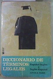 Diccionario De Terminos Legales | 171261 | Louis A Robb