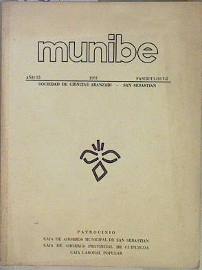 Munibe año 33 1981 Fascículos 1-2 | 150429 | VVAA