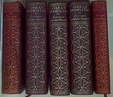 Obras completas. Jardiel Poncela  4 tomos + 1 Tomo obra inédita | 75581 | Jardiel Poncela, Enrique/para los 4 tomos de las Obras Completas, Prólogo de Ramón Gómez de la Serna/para el tomo de Obras Inéditas, Prólogo de José María Pemán