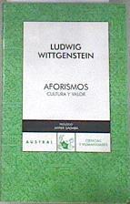 Aforismos, cultura y valor | 177306 | Wittgenstein, Ludwig/Frost, Elsa Cecilia