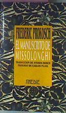 El Manuscrito De Missolonghi | 6778 | Prokosch Frederic