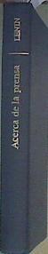 Acerca de la prensa | 161029 | LENIN, Vladimir Ilich Ulianov
