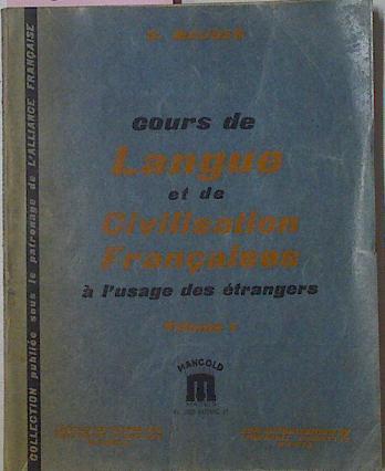 Cours De Langue Et De Civilisation Françaises À L'usage Des Étrangers 1 | 60065 | Mauger