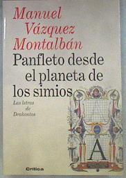 Panfleto Desde El Planeta De Los Simios | 33615 | Vazquez Montalban, M