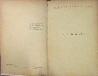 La Piel del Onagro | 141378 | Balzac, Honore de