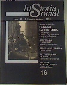 Historia Social. Núm 16. Primavera - Verano 1993 | 161313 | Javier Paniagua/José A. Piqueras