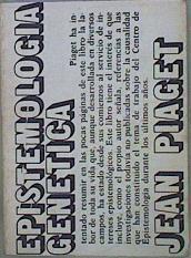 Epistemologia genetica | 153355 | Piaget, Jean