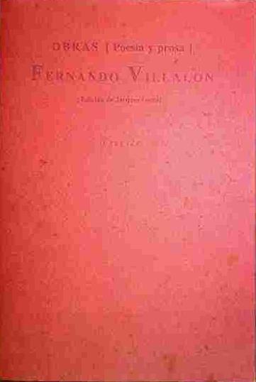 Obras [ Poesía Y Prosa ] | 40901 | Villalón, Fernando