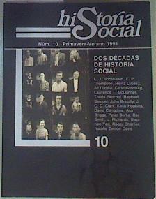 Historia Social. Núm 10. Primavera - Verano 1991 | 161287 | Javier Paniagua/José A. Piqueras