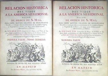 Relación del viaje a la America Meridional tomo I y II | 182270 | Ulloa, Antonio