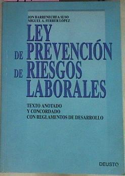 Ley De Prevención De Prevención De Riesgos Laborales | 54714 | Berrenechea Suso Jon