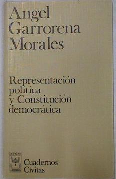 Representación política y constitución democrática | 95410 | Garrorena Morales, Ángel