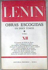 Obras escogidas en doce tomos Tomo X II Marzo de 1921 Marzo de 1923 | 171184 | LENIN Vladimir Ilich