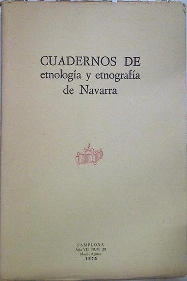 Cuadernos de etnología y etnografía de Navarra Nº 20 | 128584 | V.A.