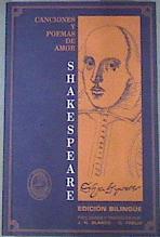 Canciones y poemas de amor ( Edición Bilingüe ) | 169871 | Shakespeare, William