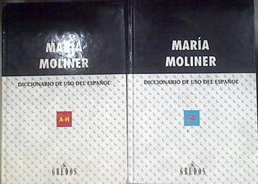 Diccionario de uso del español. 2 Tomos María Moliner | 115667 | Moliner, María