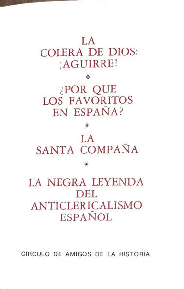 La Cólera de Dios: Aguirre  y otros Vol. VI La colera de los Aguirre Por que los favoritos en España | 188476 | César Ballester/Varios Autores
