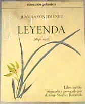 Leyenda | 169022 | Jiménez, Juan Ramón/Sánchez Romeralo (ed.), Antonio