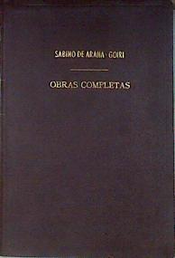 OBRAS COMPLETAS DE ARANA-GOIRI' TAR SABIN | 180924 | Arana Goiri, Sabino