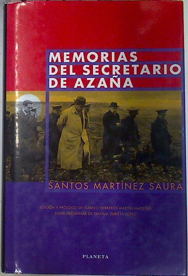 Memorias Del Secretario De Azaña | 8991 | Martinez Saura Santo