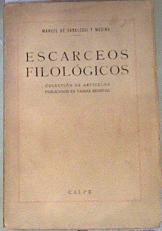 Escarceos filológicos Colección de artículos publicados en varias revistas | 170759 | Manuel de Saralegui y Medina