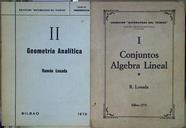 Matematicas del Técnico Tomo I Conjuntos Algebra lineal Tomo II Geometría analítica | 146740 | Losada, Ramón